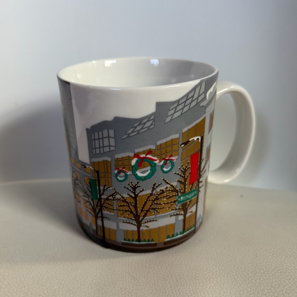 2007 Starbucks Chicago Holiday Mug Starbucks Holiday Collection Coffee Cup 18 oz